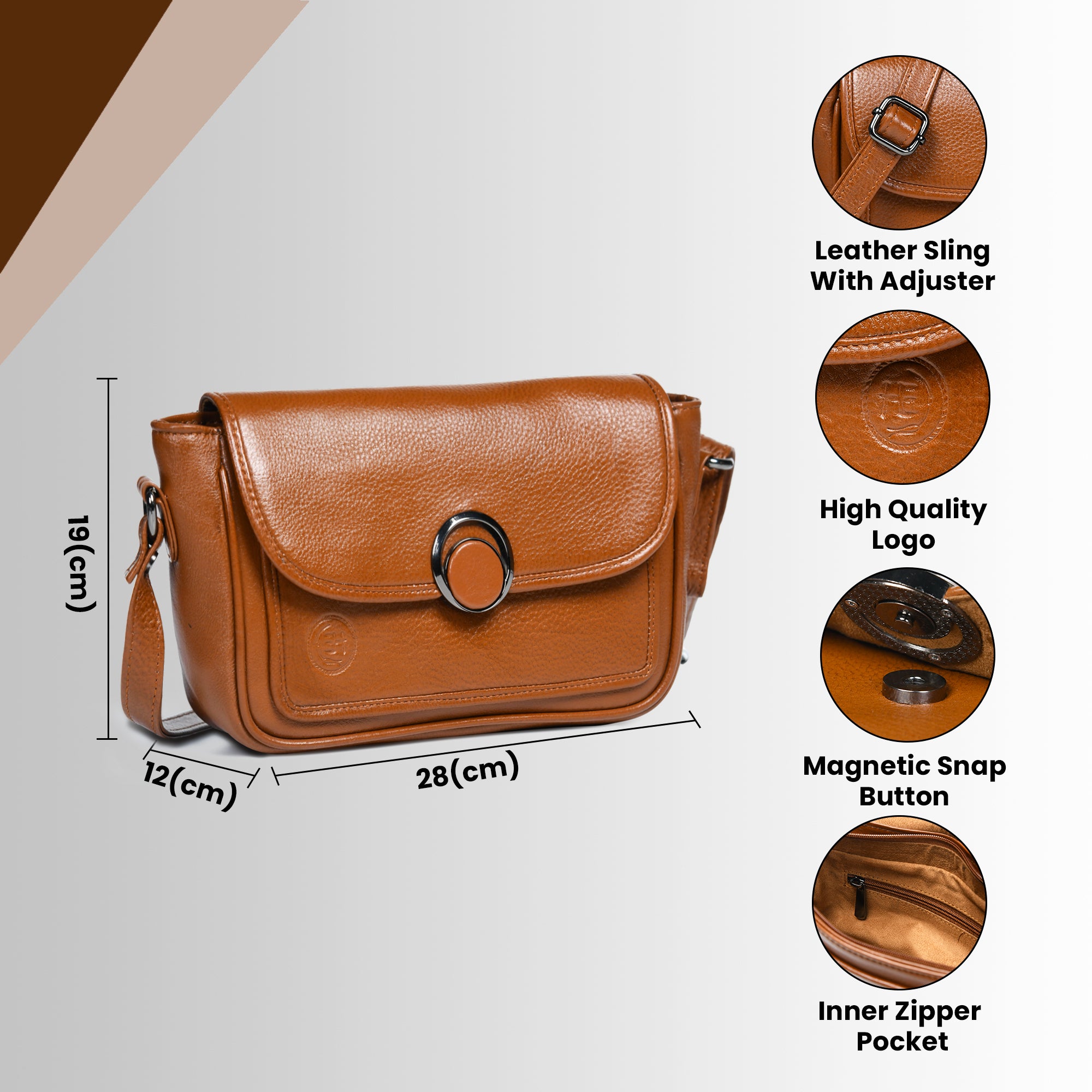 Verdant Elegance Women's Leather Handbag